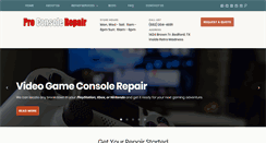 Desktop Screenshot of proconsolerepairdfw.com