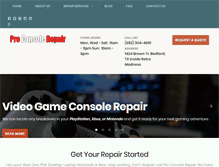 Tablet Screenshot of proconsolerepairdfw.com